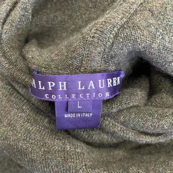 Ralph Lauren Purple Label Olive Long Sleeve Dress​
